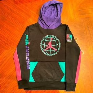 Color block Jordan hoodie size large